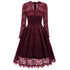 V-neck Lace Evening Dress #Red #Lace Dress